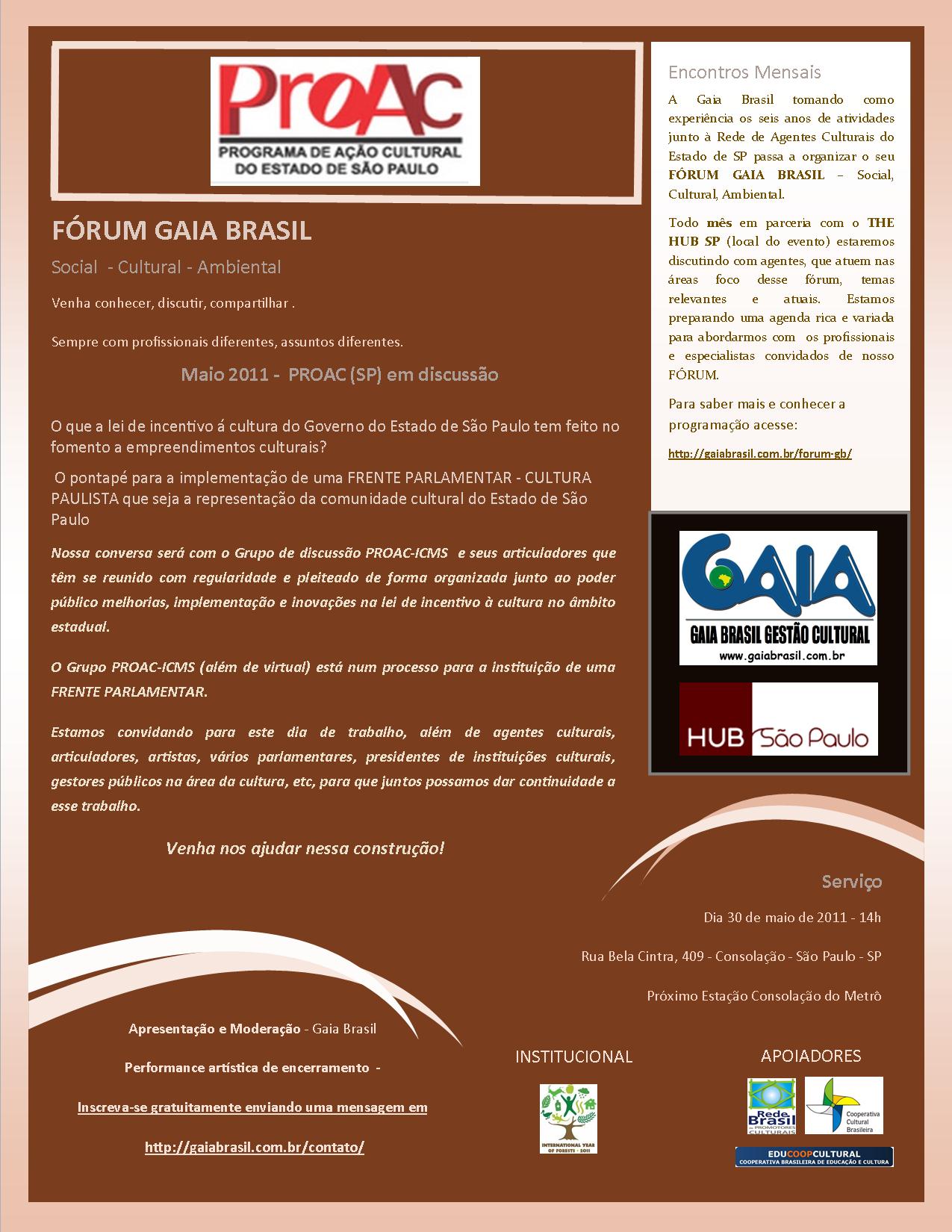 Divulga Forum GB - mai