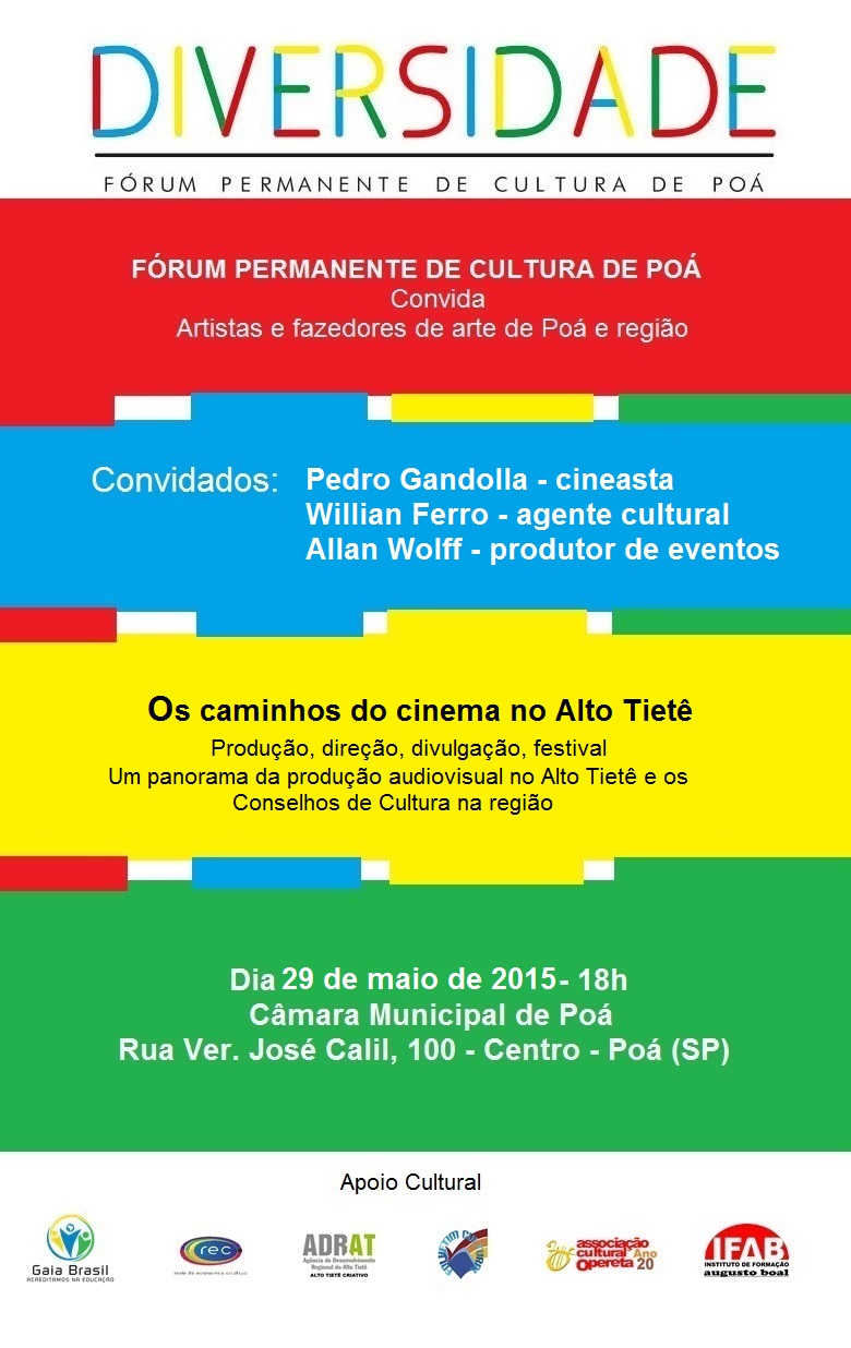 Fórum Permanente De Cultura – Poá (SP) – Maio/15