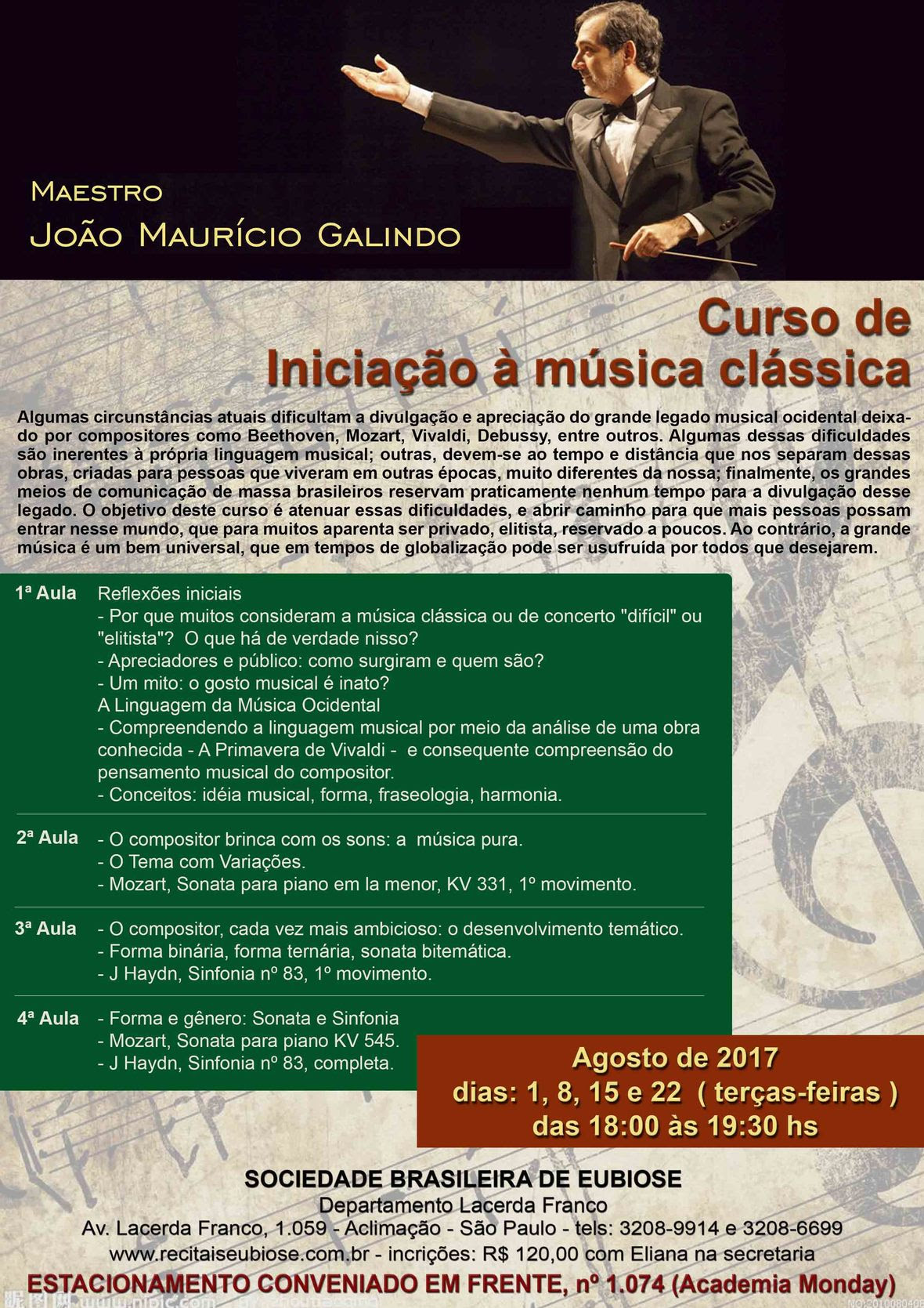Curso de Iniciação à Música Clássica – Maestro João Maurício Galindo