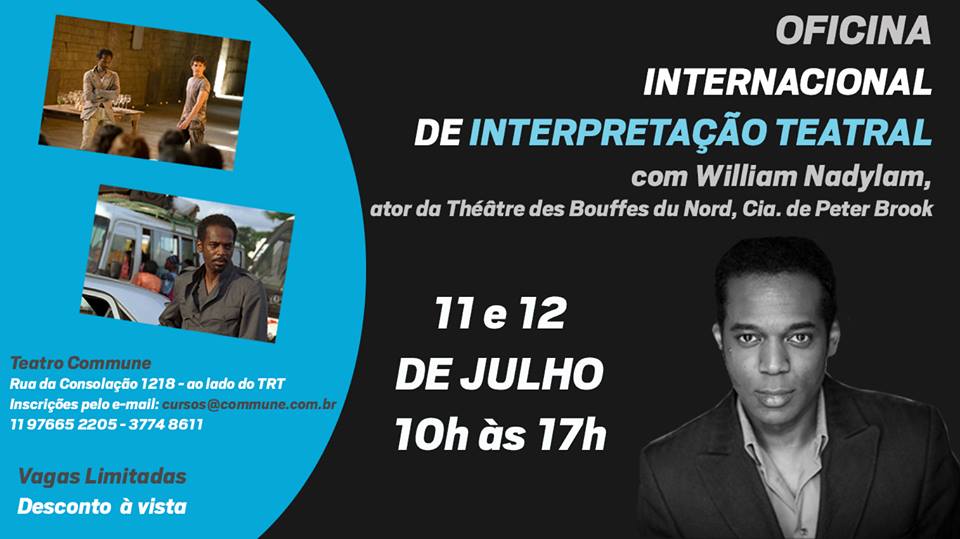 Oficina Internacional De Interpretação Com William Nadylam (SP)